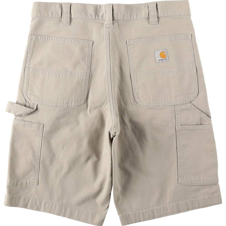 Carhartt Relaxed Fit Duck Painter Shorts, Shorts, Men's, W34 equivalent cotton Beige type Vintage Second Hand