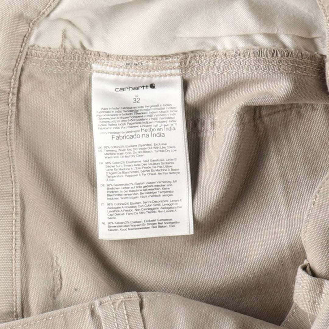 Carhartt Relaxed Fit Duck Painter Shorts, Shorts, Men's, W34 equivalent cotton Beige type Vintage Second Hand