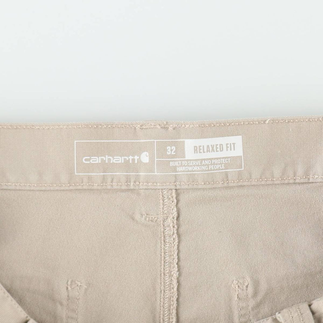 Carhartt Relaxed Fit Duck Painter Shorts, Shorts, Men's, W34 equivalent cotton Beige type Vintage Second Hand