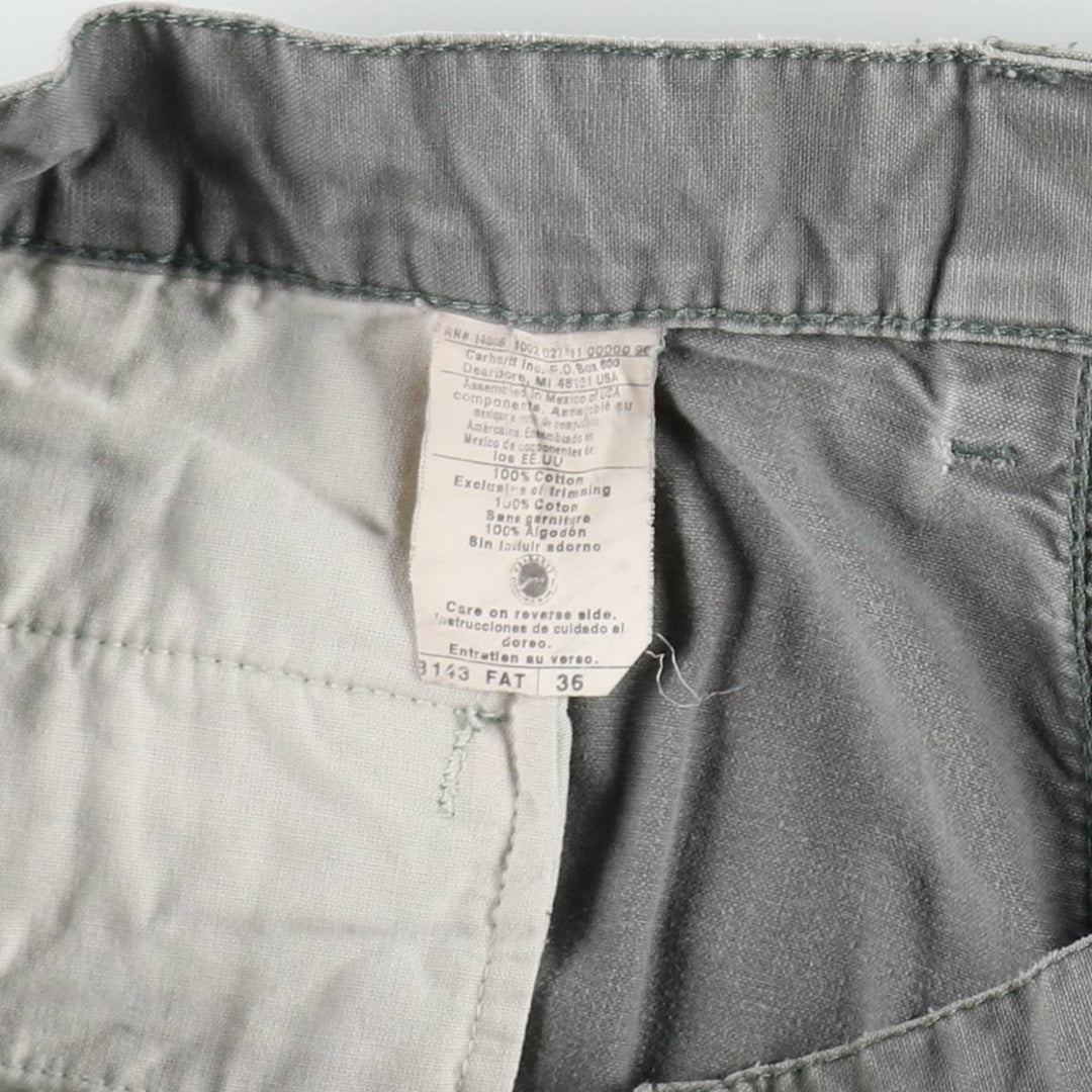 Carhartt Duck Cargo Shorts, Men's Size W36 (approx.) cotton gray type Vintage Second Hand