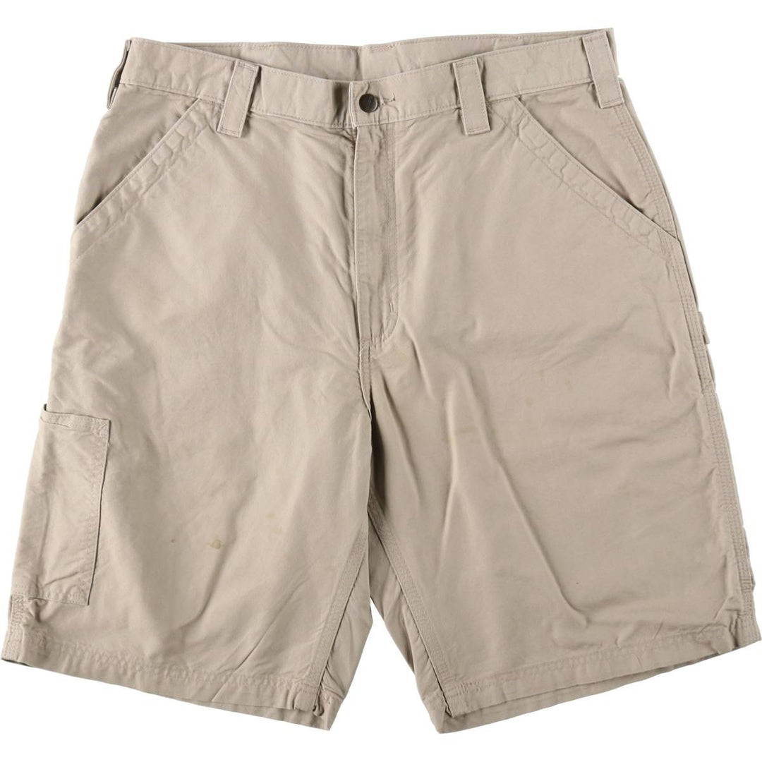 Carhartt ORIGINAL FIT Duck Painter Shorts, Men's, W36 equivalent cotton Beige type Vintage Second Hand