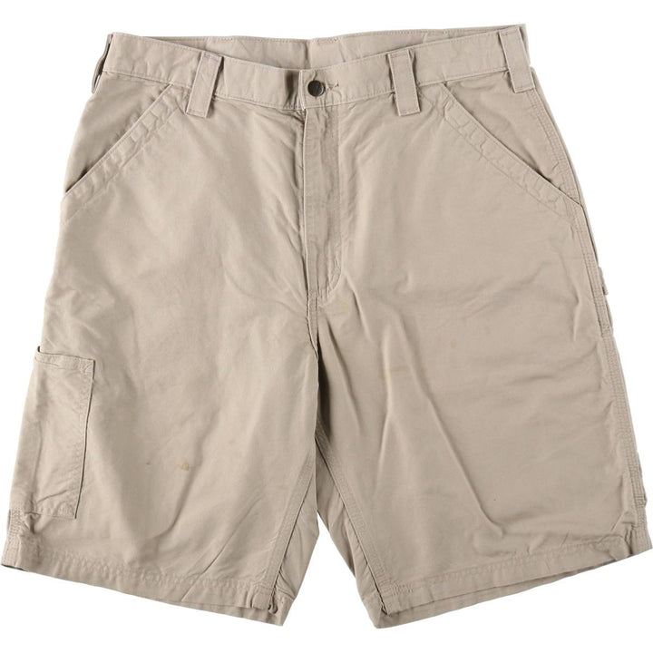 Carhartt ORIGINAL FIT Duck Painter Shorts, Men's, W36 equivalent cotton Beige type Vintage Second Hand