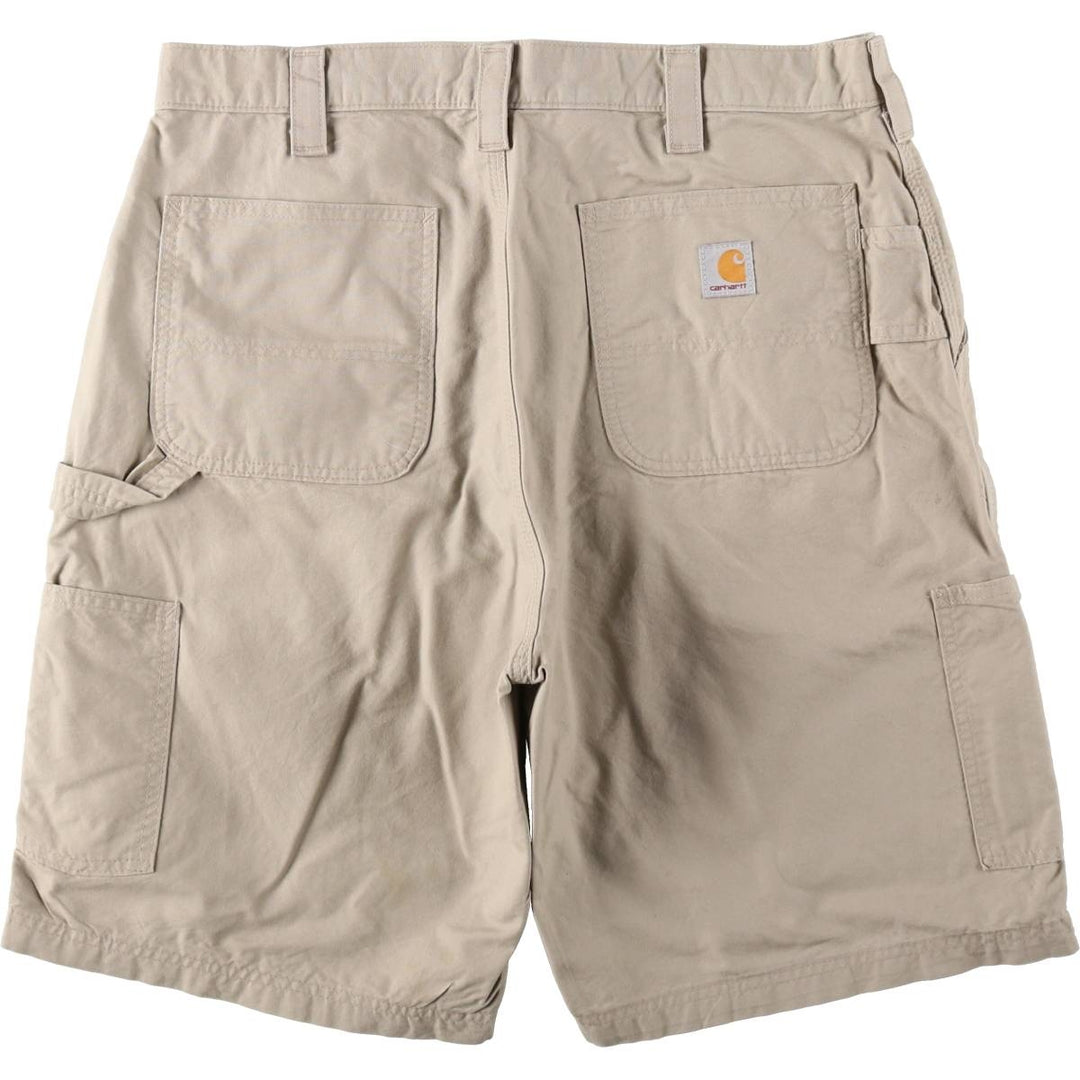 Carhartt ORIGINAL FIT Duck Painter Shorts, Men's, W36 equivalent cotton Beige type Vintage Second Hand