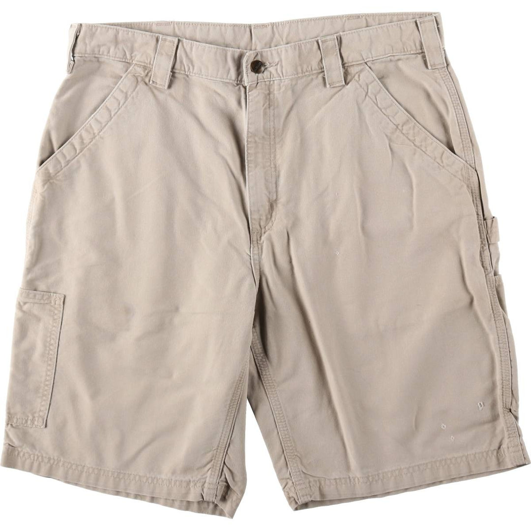 Carhartt ORIGINAL FIT Duck Painter Shorts, Shorts, Men's, W37 equivalent cotton Beige type Vintage Second Hand