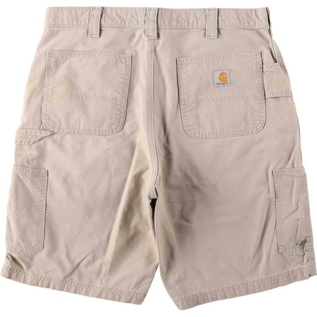 Carhartt ORIGINAL FIT Duck Painter Shorts, Shorts, Men's, W37 equivalent cotton Beige type Vintage Second Hand