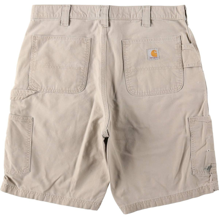 Carhartt ORIGINAL FIT Duck Painter Shorts, Shorts, Men's, W37 equivalent cotton Beige type Vintage Second Hand