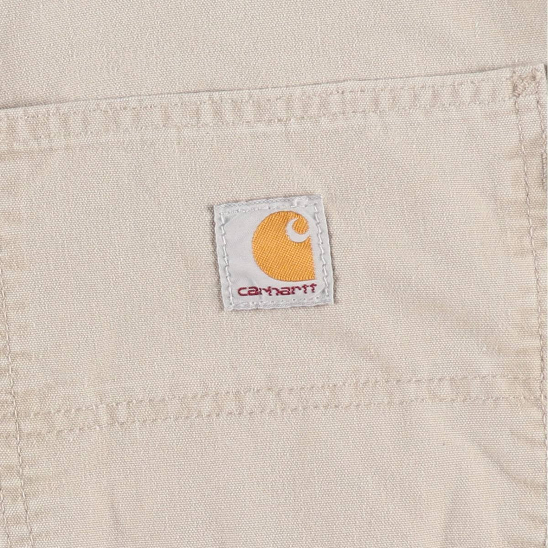Carhartt ORIGINAL FIT Duck Painter Shorts, Shorts, Men's, W37 equivalent cotton Beige type Vintage Second Hand