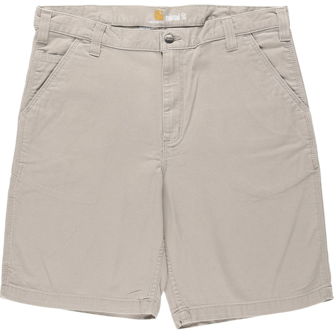 Carhartt Relaxed Fit Duck Work Shorts, Men's Size 38 cotton Beige type Vintage Second Hand