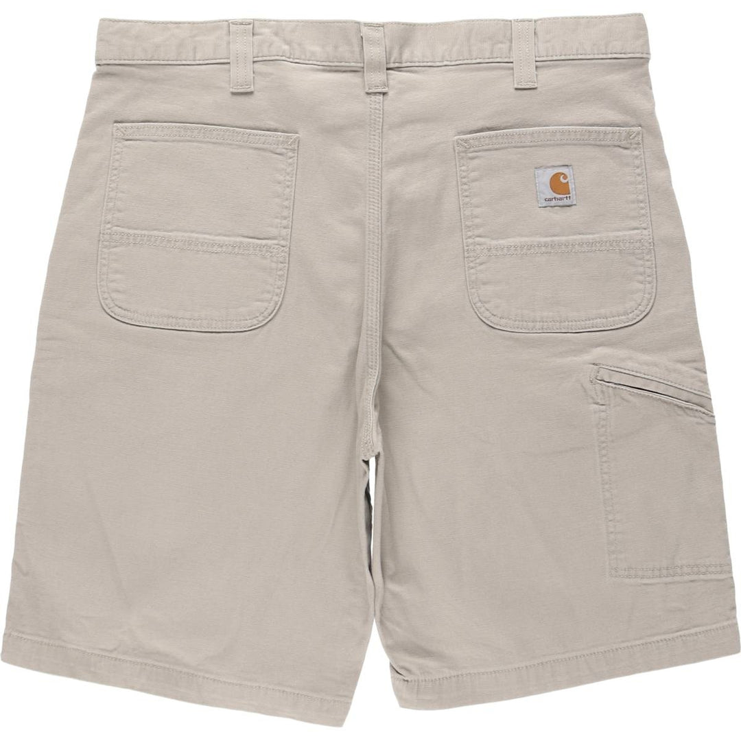 Carhartt Relaxed Fit Duck Work Shorts, Men's Size 38 cotton Beige type Vintage Second Hand