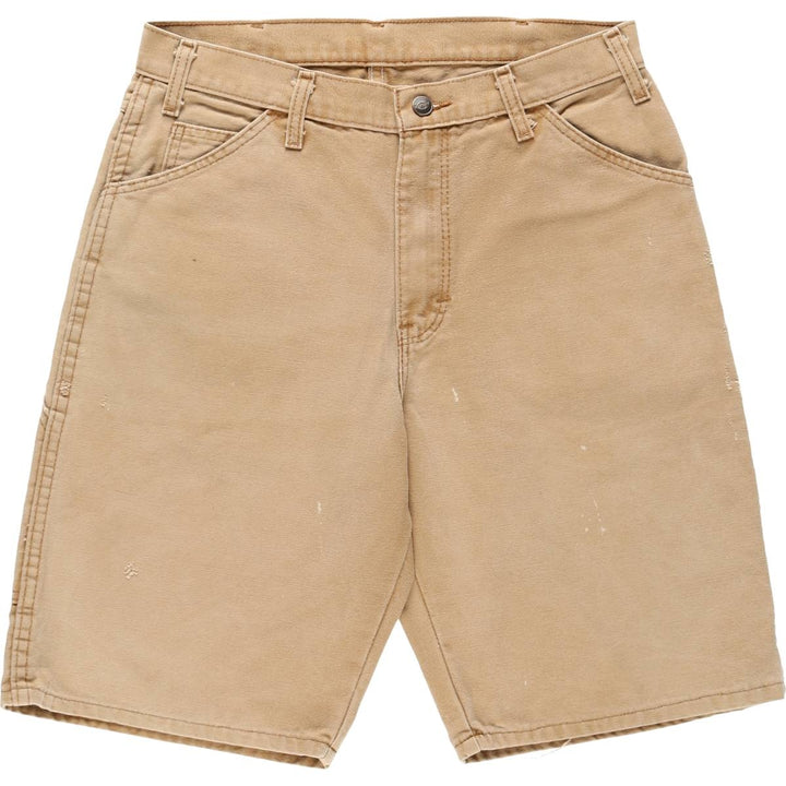 Dickies Duck Painter Shorts, Half Pants, Men's, W32 equivalent cotton brown type Vintage Second Hand