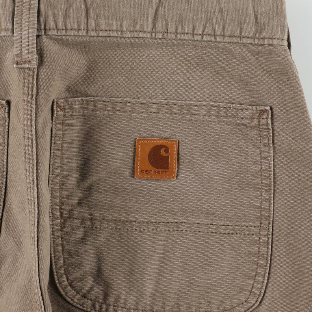 Carhartt ORIGINAL FIT Duck Canvas Painter Shorts (Men's W31 equivalent) cotton brown type Vintage Second Hand