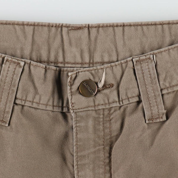 Carhartt ORIGINAL FIT Duck Canvas Painter Shorts (Men's W31 equivalent) cotton brown type Vintage Second Hand