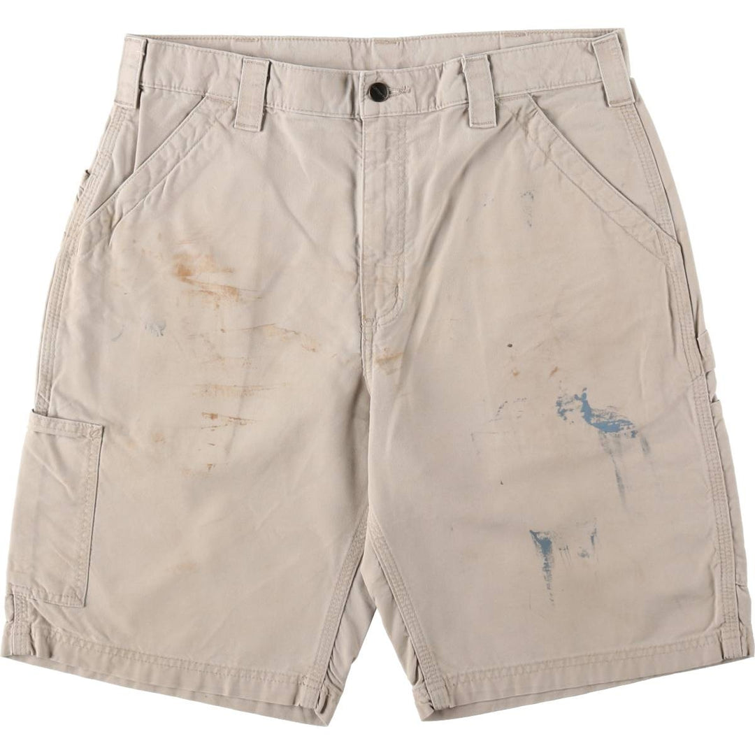 Carhartt Original Fit Duck Painter Shorts, Men's Size 34 cotton Beige type Vintage Second Hand