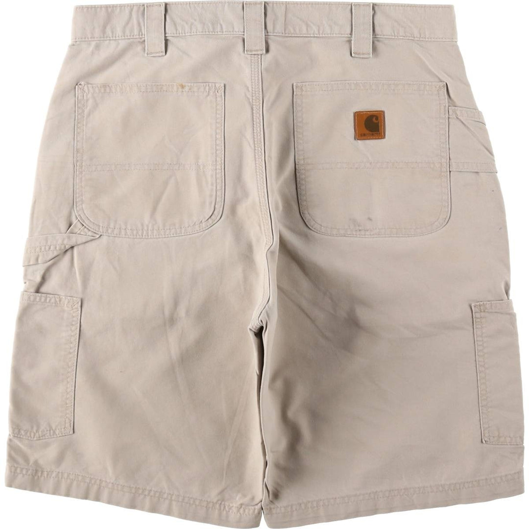 Carhartt Original Fit Duck Painter Shorts, Men's Size 34 cotton Beige type Vintage Second Hand