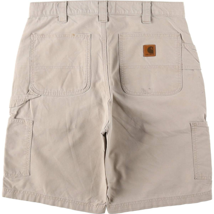 Carhartt Original Fit Duck Painter Shorts, Men's Size 34 cotton Beige type Vintage Second Hand