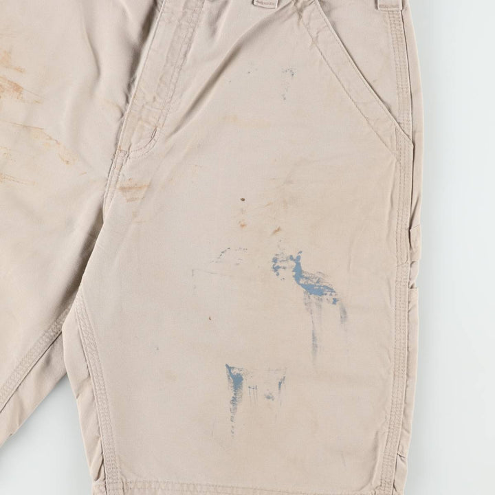 Carhartt Original Fit Duck Painter Shorts, Men's Size 34 cotton Beige type Vintage Second Hand