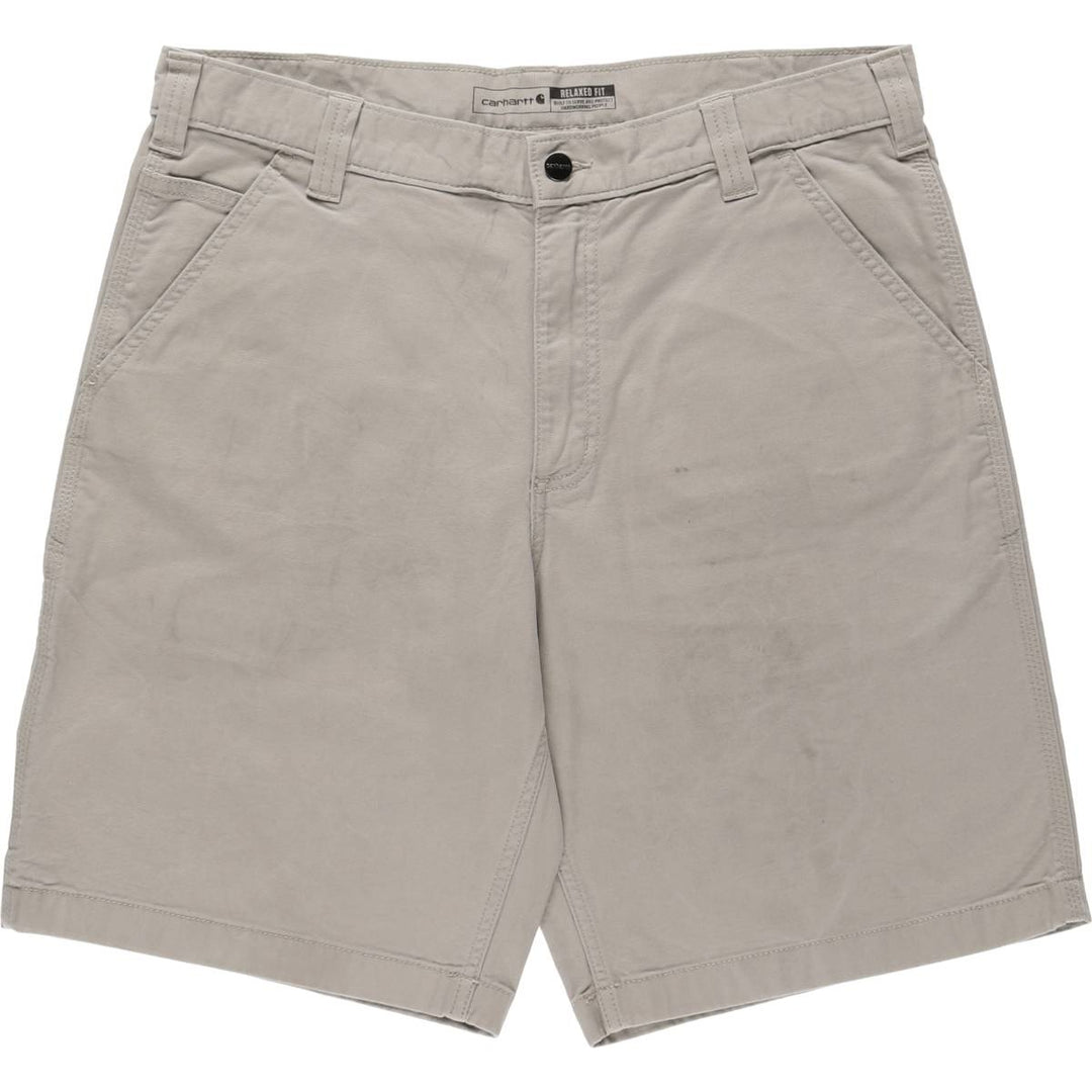 Carhartt Relaxed Fit Duck Work Shorts, Men's Size 36 cotton gray type Vintage Second Hand