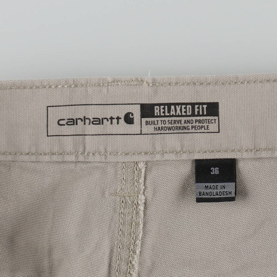 Carhartt Relaxed Fit Duck Work Shorts, Men's Size 36 cotton gray type Vintage Second Hand