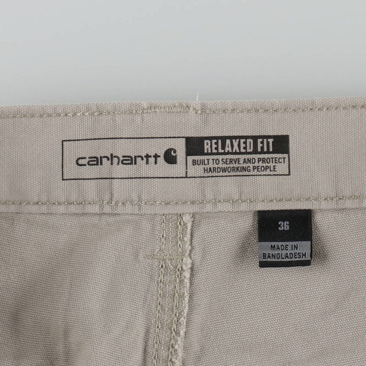 Carhartt Relaxed Fit Duck Work Shorts, Men's Size 36 cotton gray type Vintage Second Hand