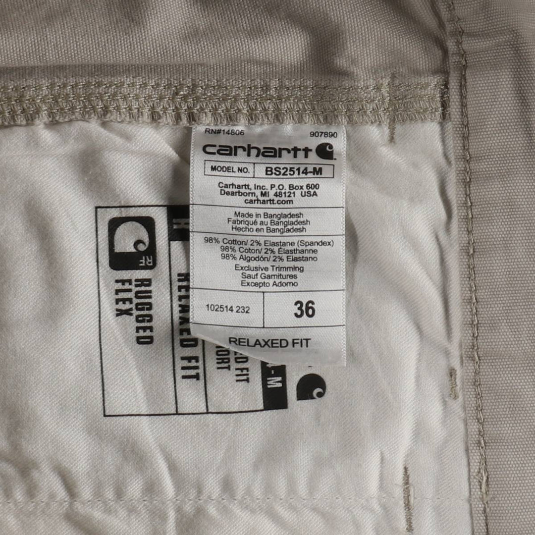 Carhartt Relaxed Fit Duck Work Shorts, Men's Size 36 cotton gray type Vintage Second Hand