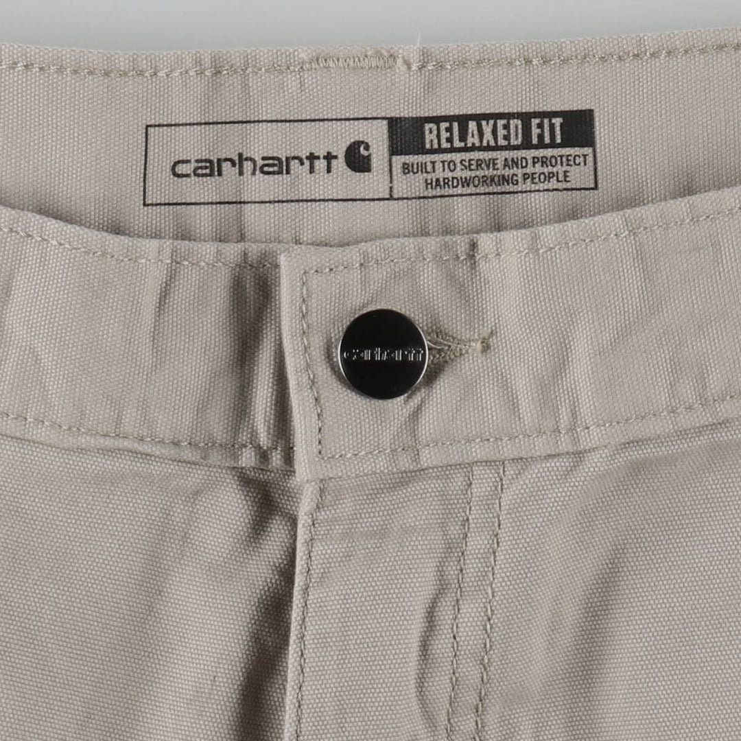 Carhartt Relaxed Fit Duck Work Shorts, Men's Size 36 cotton gray type Vintage Second Hand