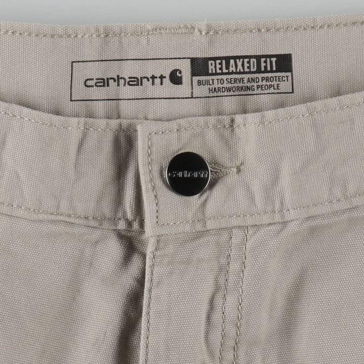 Carhartt Relaxed Fit Duck Work Shorts, Men's Size 36 cotton gray type Vintage Second Hand