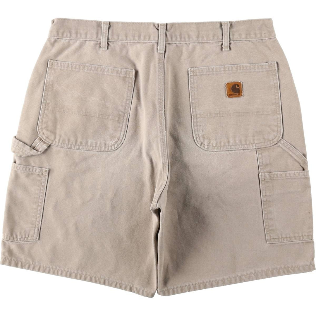 00'S Carhartt Duck Painter Shorts, Men's W36 cotton Beige type Vintage Second Hand
