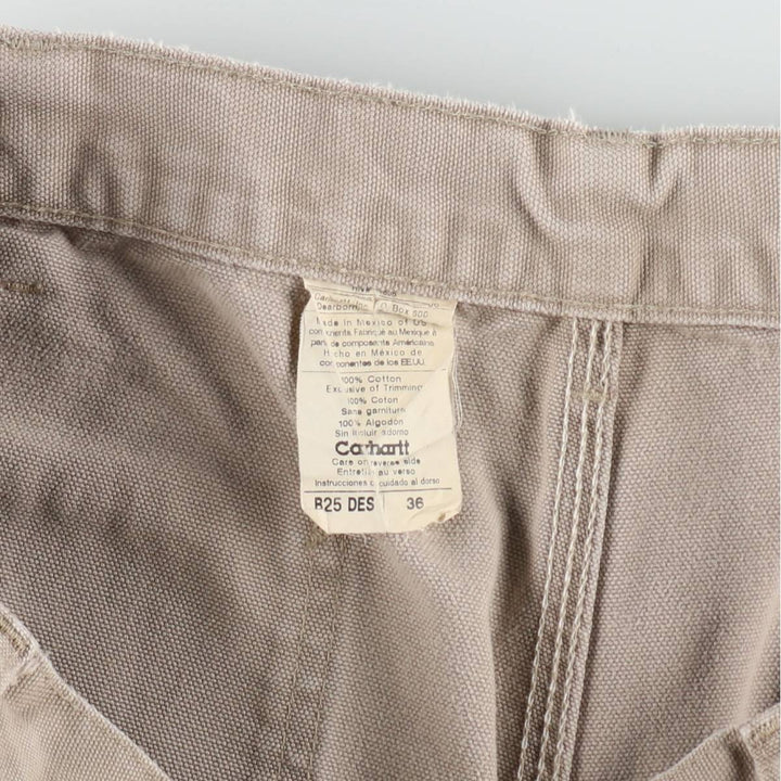00'S Carhartt Duck Painter Shorts, Men's W36 cotton Beige type Vintage Second Hand