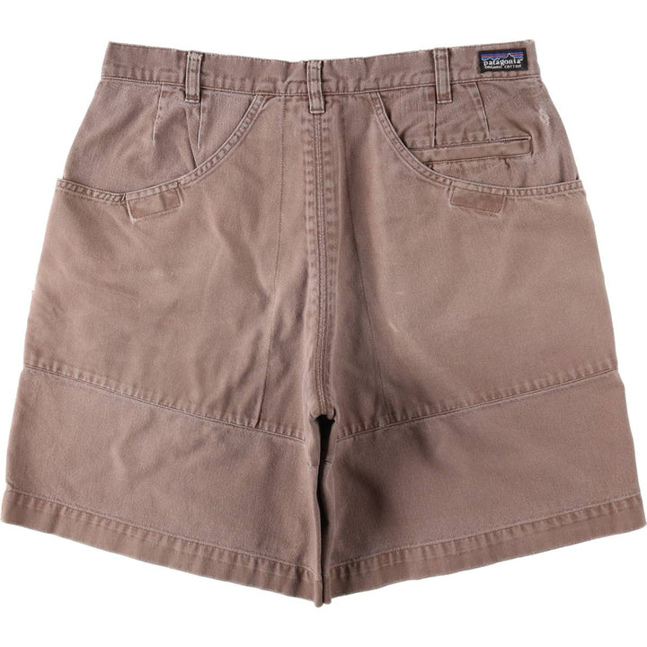 2000'S Patagonia Organic Cotton Stand-Up Shorts 57216S8 Duck Canvas Shorts Men's W33 equivalent Organic cotton brown type Vintage Second Hand