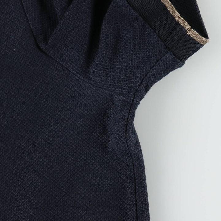 Fred Perry short-sleeved T-shirt with a single logo, men's size XL (approx.) cotton navy blue type Vintage Second Hand