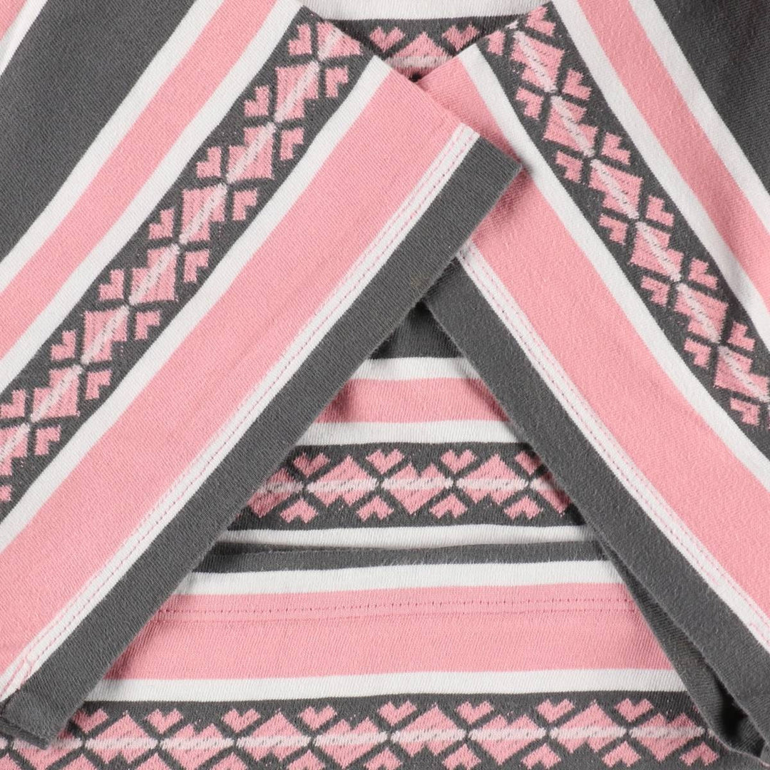 Levi's Multi-stripe Short-Sleeve Striped T-Shirt, Men's Size XL (approx.) cotton pink type Vintage Second Hand