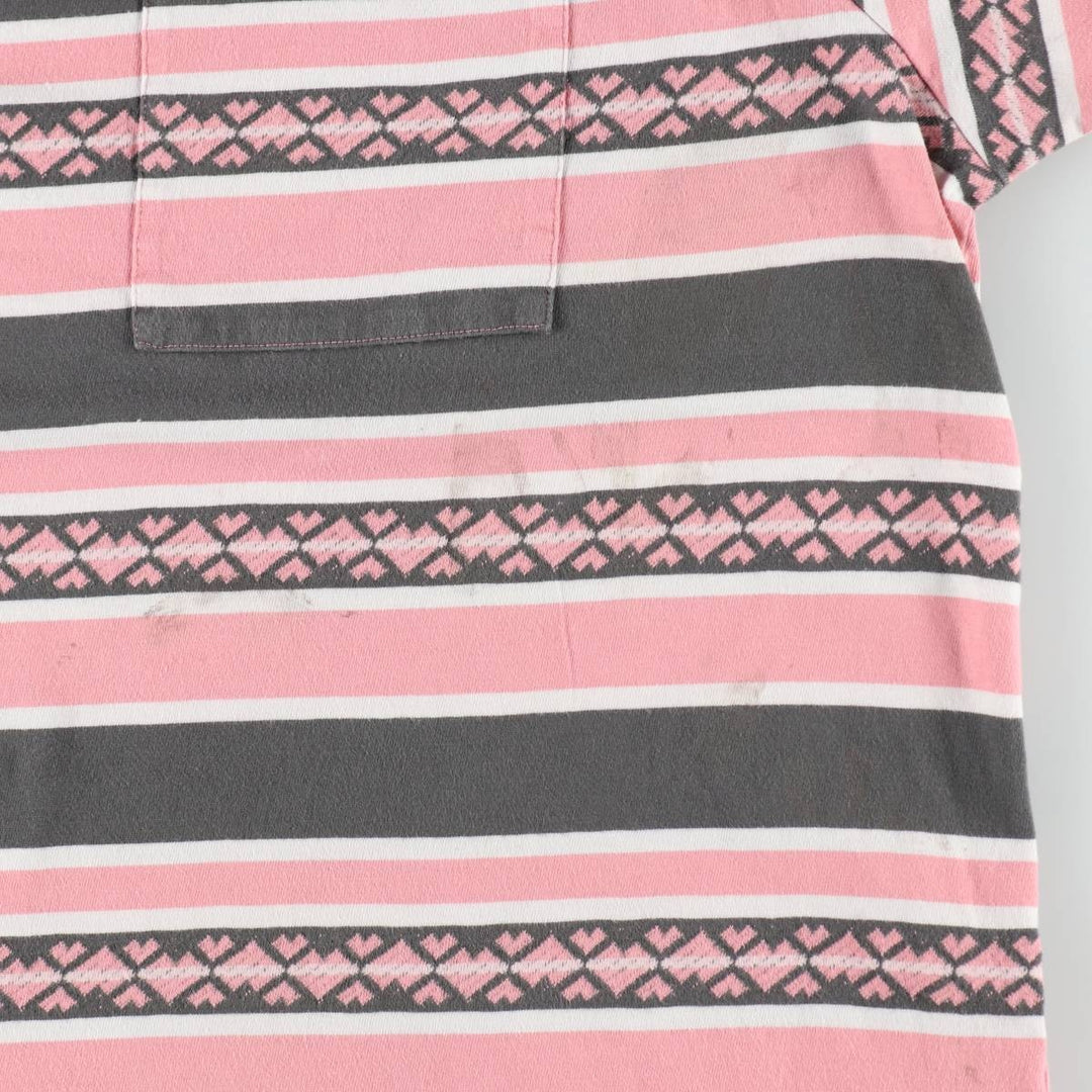 Levi's Multi-stripe Short-Sleeve Striped T-Shirt, Men's Size XL (approx.) cotton pink type Vintage Second Hand