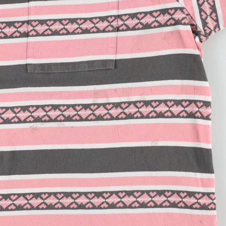 Levi's Multi-stripe Short-Sleeve Striped T-Shirt, Men's Size XL (approx.) cotton pink type Vintage Second Hand