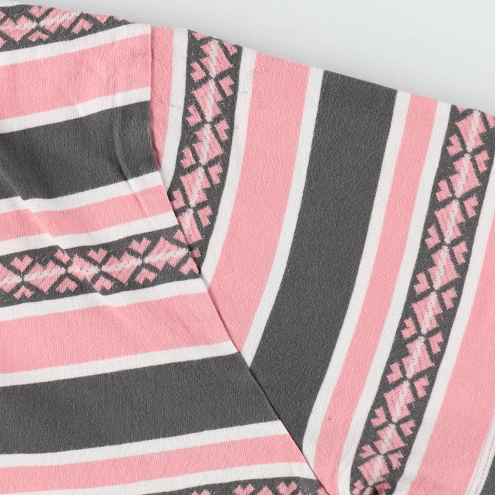 Levi's Multi-stripe Short-Sleeve Striped T-Shirt, Men's Size XL (approx.) cotton pink type Vintage Second Hand