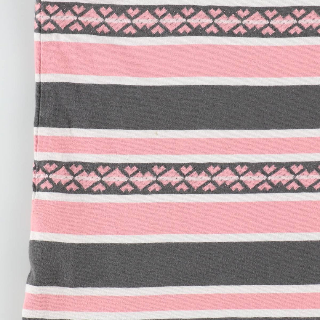 Levi's Multi-stripe Short-Sleeve Striped T-Shirt, Men's Size XL (approx.) cotton pink type Vintage Second Hand