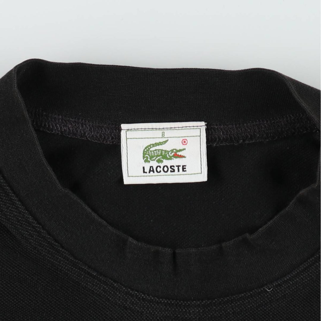 Lacoste LACOSTE Piqué Short-Sleeve T-Shirt with One-Point Logo, Size 8 (Men's XXL equivalent) cotton black type Vintage Second Hand
