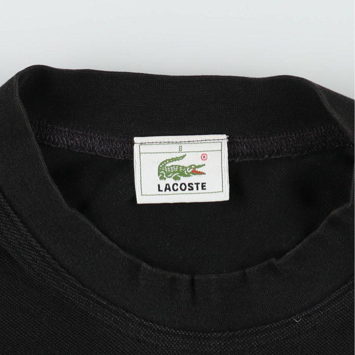 Lacoste LACOSTE Piqué Short-Sleeve T-Shirt with One-Point Logo, Size 8 (Men's XXL equivalent) cotton black type Vintage Second Hand