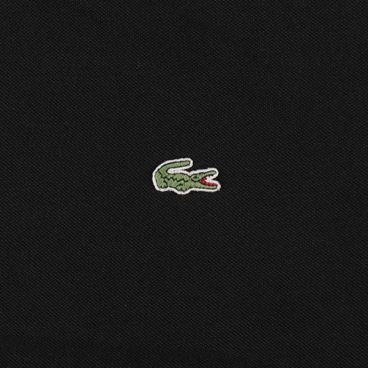 Lacoste LACOSTE Piqué Short-Sleeve T-Shirt with One-Point Logo, Size 8 (Men's XXL equivalent) cotton black type Vintage Second Hand