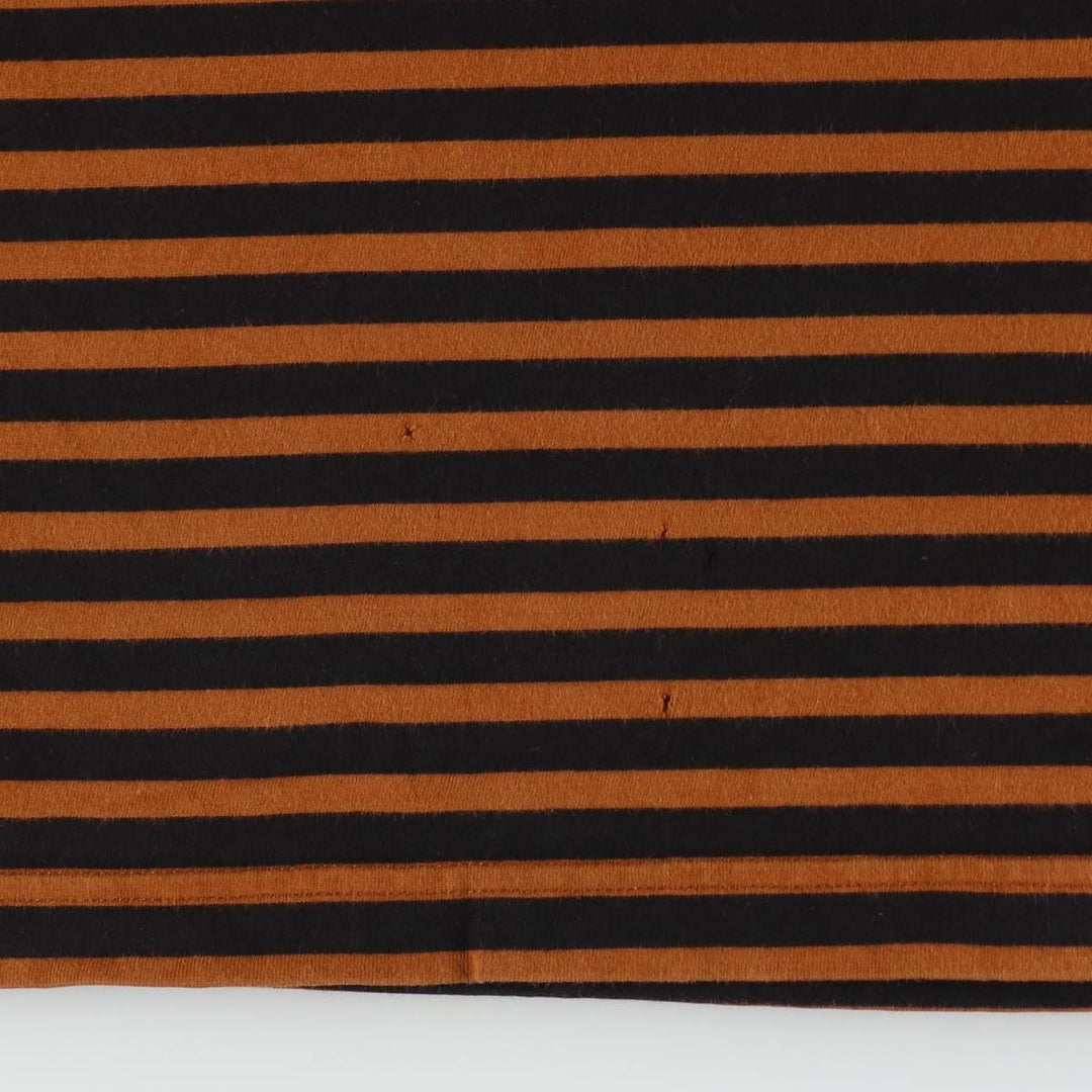 Carhartt WORK IN PROGRESS Short-Sleeve Striped T-Shirt, Men's Size XL (approx.) cotton black type Vintage Second Hand