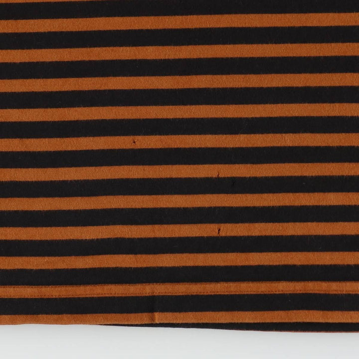 Carhartt WORK IN PROGRESS Short-Sleeve Striped T-Shirt, Men's Size XL (approx.) cotton black type Vintage Second Hand