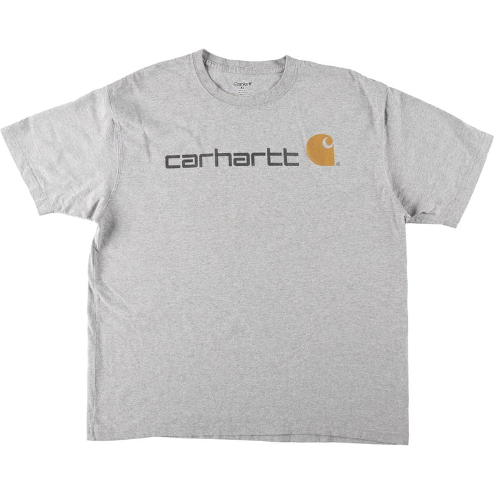 Carhartt Short-Sleeve Printed T-Shirt, Men's Size XL (approx.) cotton gray type Vintage Second Hand