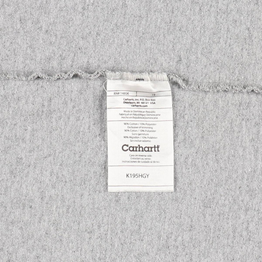 Carhartt Short-Sleeve Printed T-Shirt, Men's Size XL (approx.) cotton gray type Vintage Second Hand