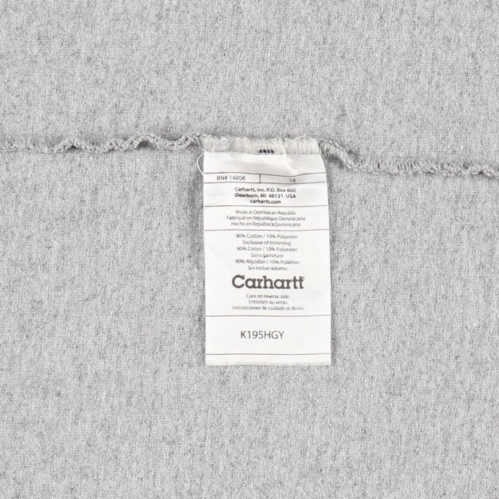 Carhartt Short-Sleeve Printed T-Shirt, Men's Size XL (approx.) cotton gray type Vintage Second Hand