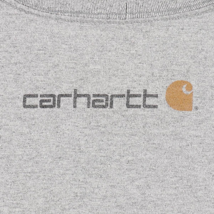 Carhartt Short-Sleeve Printed T-Shirt, Men's Size XL (approx.) cotton gray type Vintage Second Hand