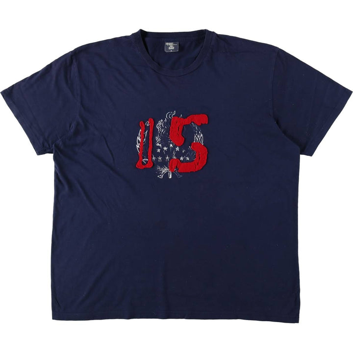 Ralph Lauren POLO by Ralph Lauren short-sleeved printed T-shirt, men's size XL cotton navy blue type Vintage Second Hand