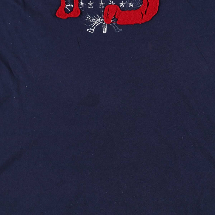 Ralph Lauren POLO by Ralph Lauren short-sleeved printed T-shirt, men's size XL cotton navy blue type Vintage Second Hand