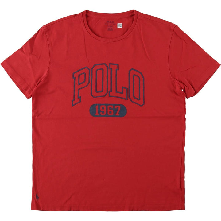 Ralph Lauren POLO RALPH LAUREN Short Sleeve Logo T-Shirt Men's M cotton red type Vintage Second Hand