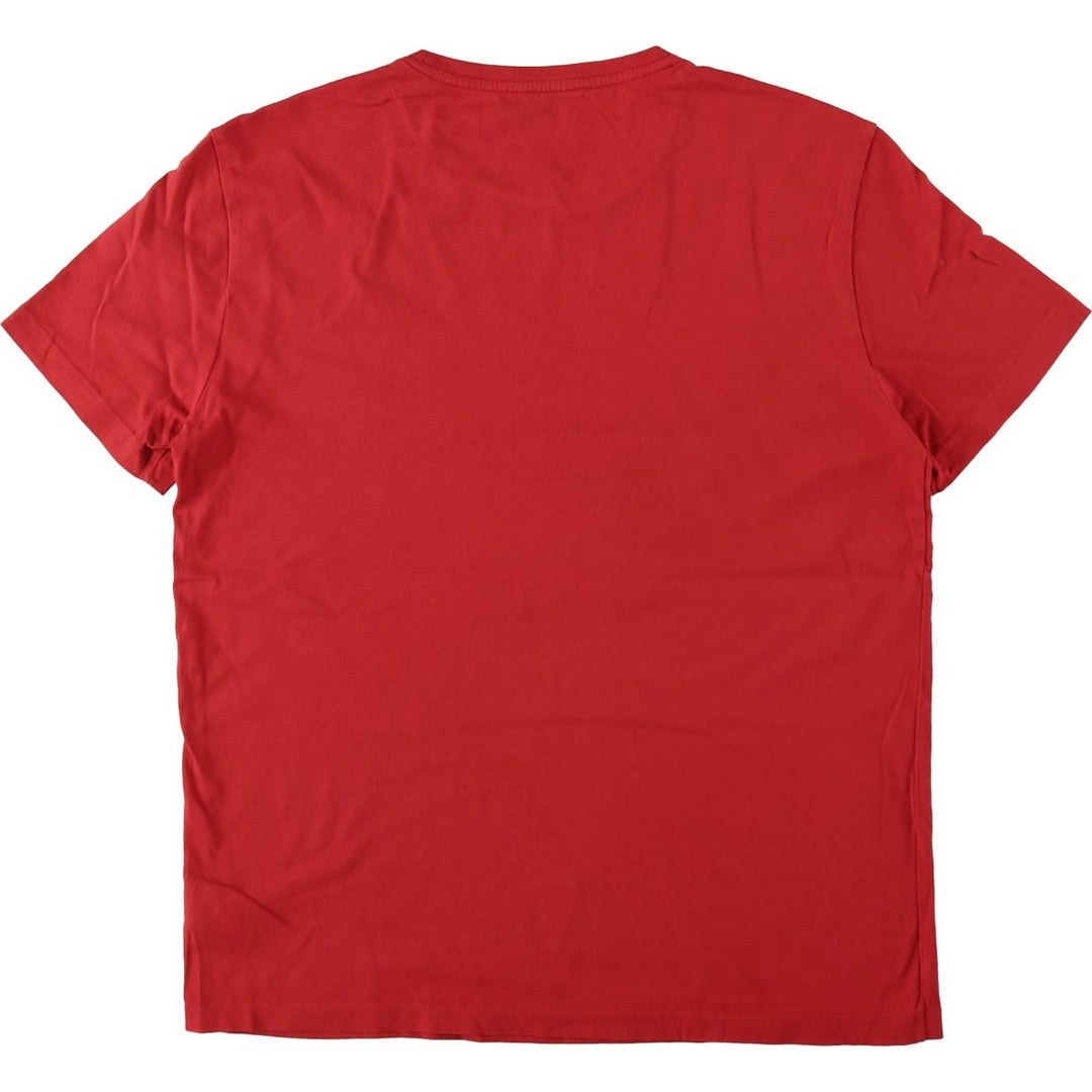 Ralph Lauren POLO RALPH LAUREN Short Sleeve Logo T-Shirt Men's M cotton red type Vintage Second Hand