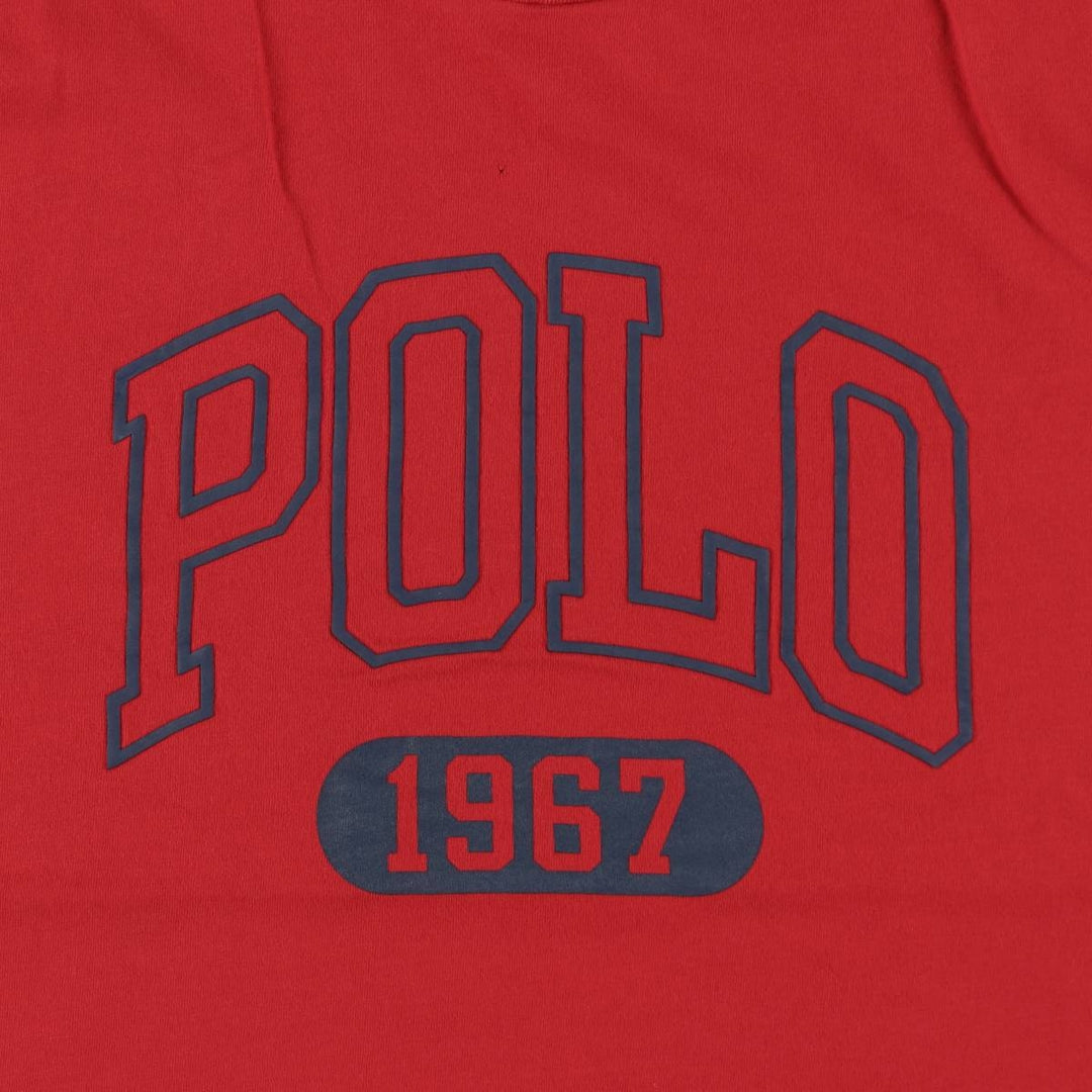 Ralph Lauren POLO RALPH LAUREN Short Sleeve Logo T-Shirt Men's M cotton red type Vintage Second Hand