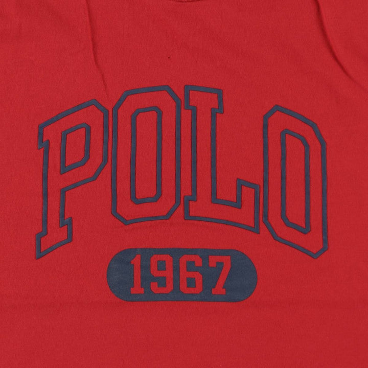 Ralph Lauren POLO RALPH LAUREN Short Sleeve Logo T-Shirt Men's M cotton red type Vintage Second Hand